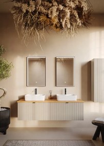 Szafka pod umywalkę HARMO 80 cm kaszmir półmat KROFAM