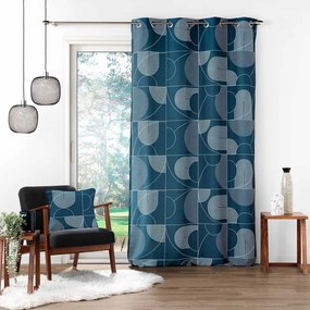 Niebieska zasłona 140x280 cm Esquisse – douceur d'intérieur
