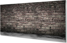 Szkło do Kuchni na Ścianę Rustykalny Akcent Ceglany