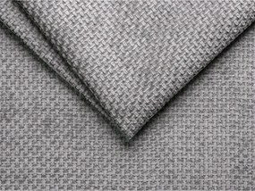 Szary narożnik z tkaniny szenilowej (prawostronny/z szezlongiem) Lupine – Micadoni