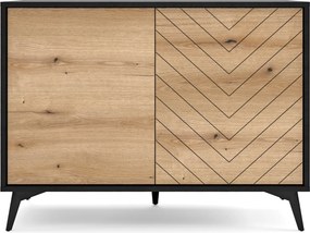 Komoda DIAMANTE 104 cm do Salonu Sypialni Czarny