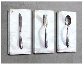 3-częściowy obraz na płótnie Dinner
