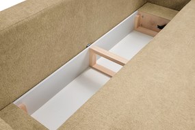 Masseno Sofa AMICO z funkcją spania i pojemnikiem na pościel, Rozkładana sofa - Beżowy, ARAGON 14