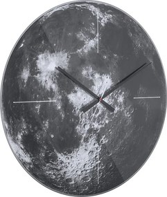 Zegar ścienny Moon - Szary - Ø60cm