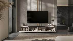 Podwójna szafka RTV Enjoy 240 cm, wisząco stojąca, kaszmir mat