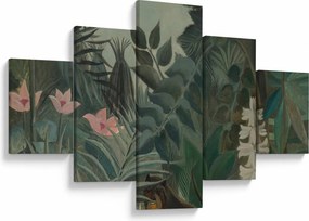 Obraz - Henri Rousseau, The Equatorial Jungle, reprodukcje (125x70 cm)