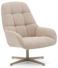 Beżowy obrotowy fotel Jaspe – Kave Home