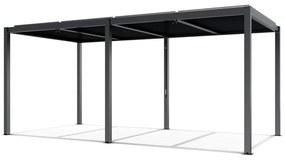 PERGOLA OGRODOWA LUXE 5.8x3M ALUMINIOWA Z OŚWIETLENIEM LED ANTRACYT