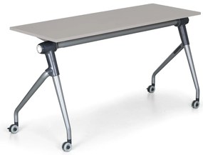 Stół ze składanym blatem TRAINING PLUS, 1450x450 mm, szary
