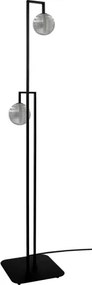 Lampa podłogowa czarna z grafitowymi kloszami C7-S79