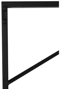 Czarny wiszący metalowy regał na wino liczba butelek 16 70x160x6 cm Malbeo – Light &amp; Living