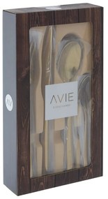 Sztućce ze stali nierdzewnej w kolorze złota zestaw 16 szt. Avie – Premier Housewares