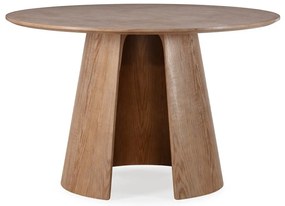 Okrągły stół w dekorze dębu ø 120 cm Zuri – MOME