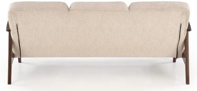 Beżowa trzyosobowa sofa w stylu vintage - Conti 5X