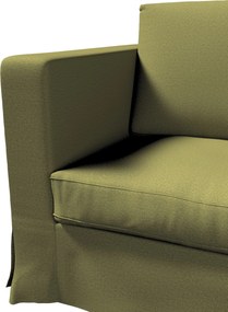 Pokrowiec na sofę Karlanda 3-osobową nierozkładaną, długi kolor zielony tkanina strukturalna