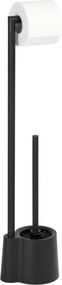 Stojak na szczotkę do WC i papier toaletowy AVOLA BLACK, WENKO