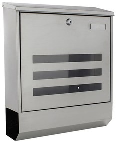 Połączona skrzynka pocztowa na listy a gazety JUBILEE 40, ze stali nierdzewnej