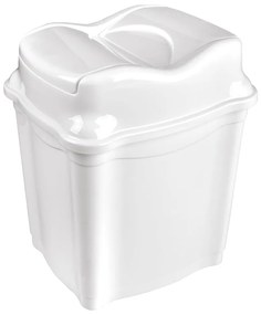 Biały plastikowy kosz na śmieci 9 l Whirpool – Orion