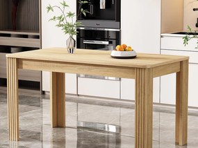 Stół jadalny na czterech nogach - styl nowoczesny - naturalny