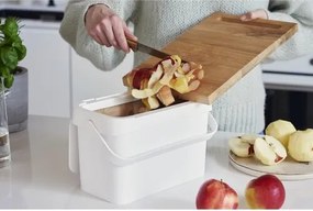 SmartStore Plastikowy kosz na odpady organiczne Collect, biały, 5 l