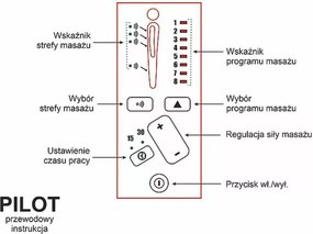 Elektryczny fotel rozkładany z funkcją masażu Pegaz M Velvet