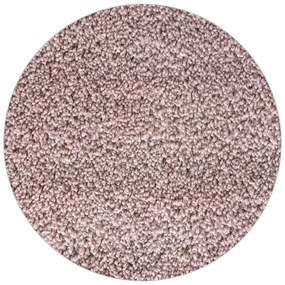 Dywan shaggy Best Różowy 80 cm x 80 cm koło