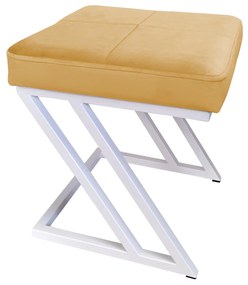 Pufa ZETA LOFT taboret podnóżek podstawa biała MG15