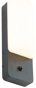 Zewnetrzna Zewnętrzna lampa ścienna czarna z czujnikiem zmierzchu, w tym LED - Shift Nowoczesny Oswietlenie zewnetrzne