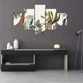 Obraz - Mieszkańcy Afryki (125x70 cm)