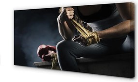 Duży obraz na płótnie Wytrwałość W Treningu Boksu