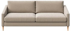 Beżowa aksamitna sofa 200 cm Karoto – Ame Yens