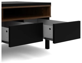 Czarna szafka pod TV 156x48x48 cm Roomers – Tvilum