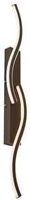 Designerski kinkiet w kolorze ciemnego brązu z 3-stopniową regulacją ściemniania, 2-punktowy - Bummy
