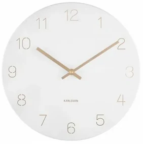 Karlsson 5788WH stylowy zegar ścienny, śr. 30 cm