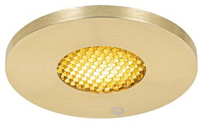 Nowoczesny wpuszczany reflektor łazienkowy złoty IP54 - Shed Honey