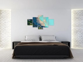 Obraz - Widok na jezioro (125x70 cm)