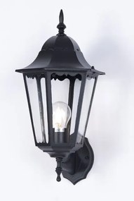 Czarna klasyczna lampa ścienna na dom - 4X S355 M0-H71