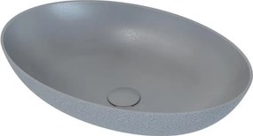 Umywalka nablatowa OLSBORG 60x40,5 cm beton/szary