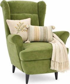 Jasnozielony wypoczynkowy fotel do salonu H9-E93