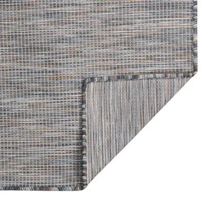 Brązowo-niebieski zewnętrzny dywan 120x170 F2-N69