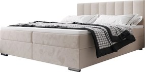 BEDANTE Łóżko kontynentalne ZILANO2 160x200 Itaka 16 Kremowy