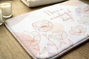 Dywanik do łazienki Dywanik do łazienki Kwiaty Kwiatowy