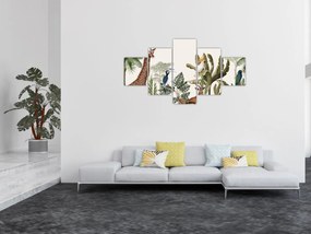 Obraz - Mieszkańcy Afryki (125x70 cm)
