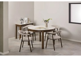 Okrągły rozkładany stół z ceramicznym blatem ø 120 cm Southampton – Actona