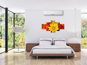 Obraz kwiatów (125x70 cm)