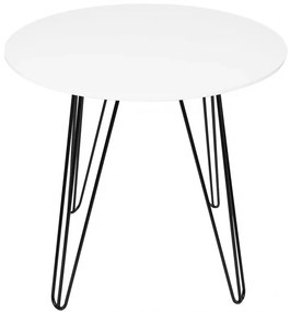 Okrągły stół jadalniany HARRY 90x90, biały