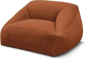 Pomarańczowy worek do siedzenia z imitacji futra Lilibet – Bobochic Paris