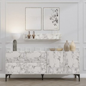 Szafka z półką Stella Carrara Marble