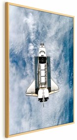 Plakat Wahadłowiec kosmiczny 60x90 cm z ramą złotą bez marginesu ARTGEIST B