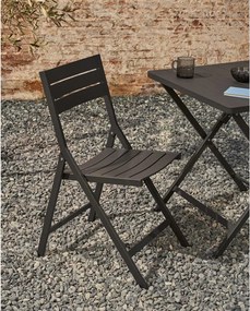 Czarne metalowe krzesło ogrodowe Torreta – Kave Home
